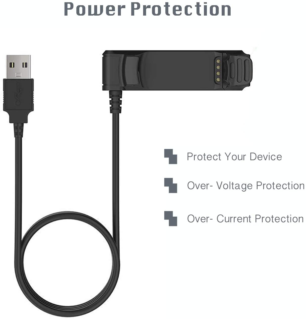 Zitel Charger for Garmin Forerunner 220 Charging USB Cable 100cm