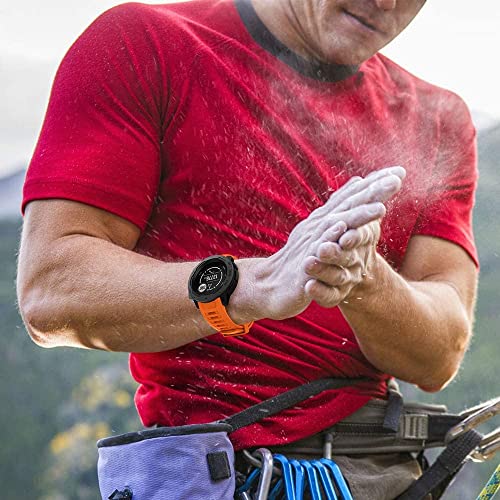 Zitel® Watch Band Compatible with Garmin Instinct Solar / Esports / Tide / Tactical GPS Soft Silicone Sport Wristband Straps - Orange