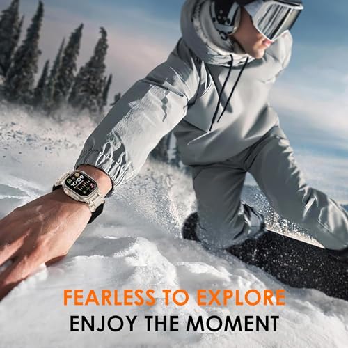 Zitel Band for Apple Watch Ultra 2 / Ultra 49/46/45/44mm Metal Connector Sport Strap - Black