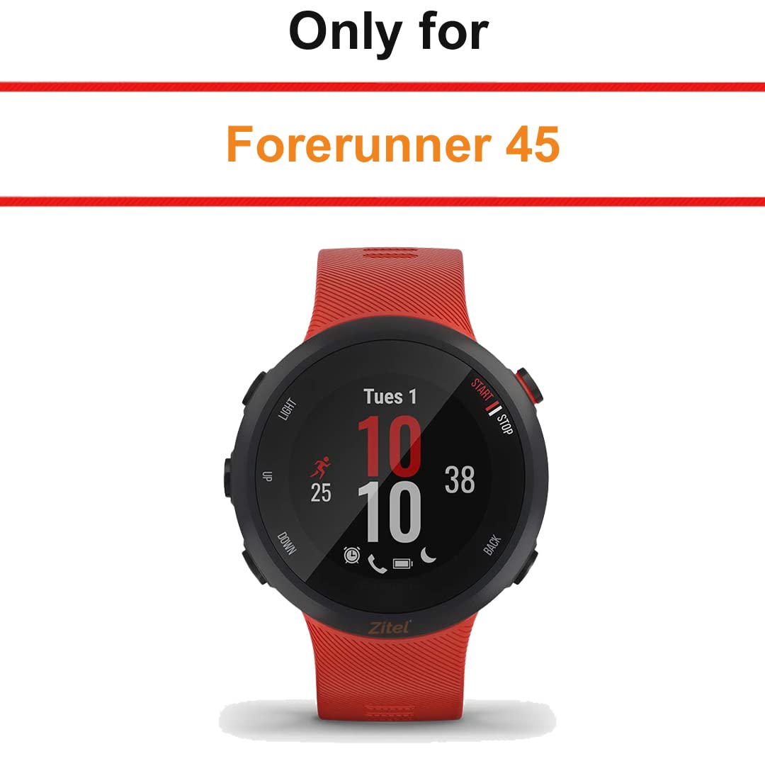 Zitel Case for Garmin Forerunner 45 Bumper Cover - Black Tint