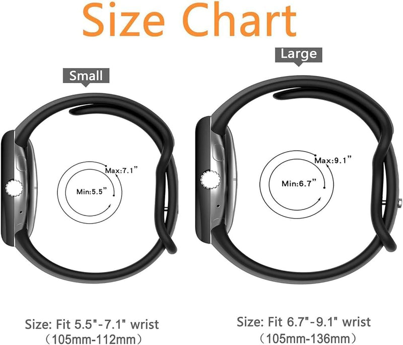 Zitel Band for Google Pixel Watch 2 / Pixel Watch Strap (Gray, Large)