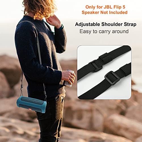 Zitel Case for JBL Flip 5 Portable Bluetooth Speaker Protective Cover