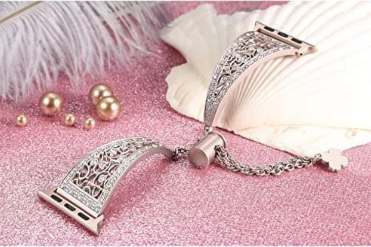 Zitel Band for Apple Watch Straps for Women Girls 42mm(Series 10) 41mm 40mm Series 10 9 8 7 6 5 4 3 2 1 SE - Champagne Gold