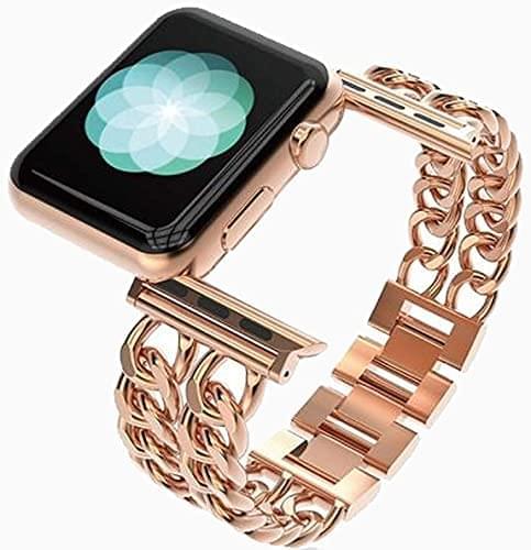 Zitel Band for Apple Watch Straps for Women Girls 41mm 40mm 38mm Series 9 8 7 6 5 4 3 2 1 SE - Rose Gold