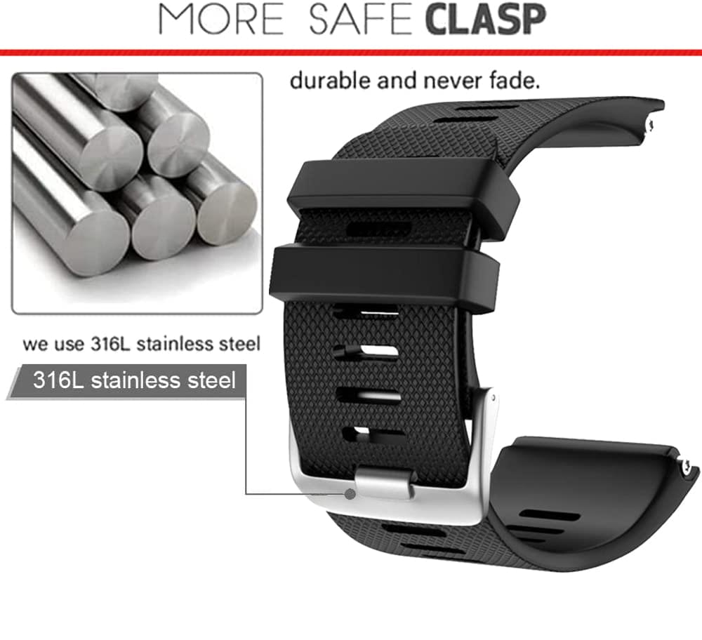 Zitel Band for Garmin Vivoactive HR Strap with Adapter Tools - Black