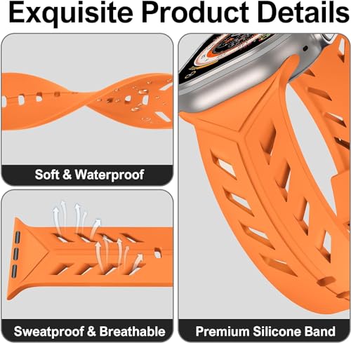 Zitel Band for Apple Watch Ultra 2 / Ultra 49/46/45/44mm Strap - Orange