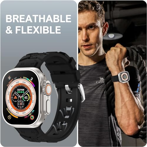 Zitel Band for Apple Watch Ultra 2 / Ultra 49/46/45/44mm Strap - Black