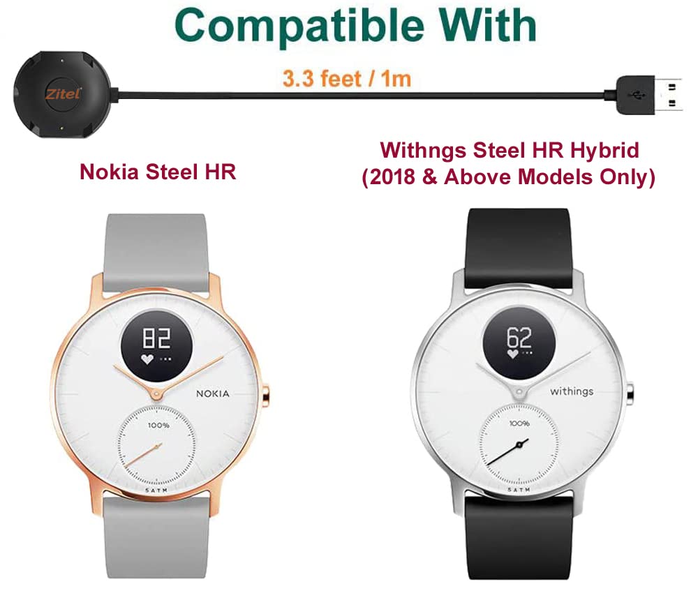 Zitel Charer for Nokia Steel HR Smartwatch / Withings Steel HR Hybrid