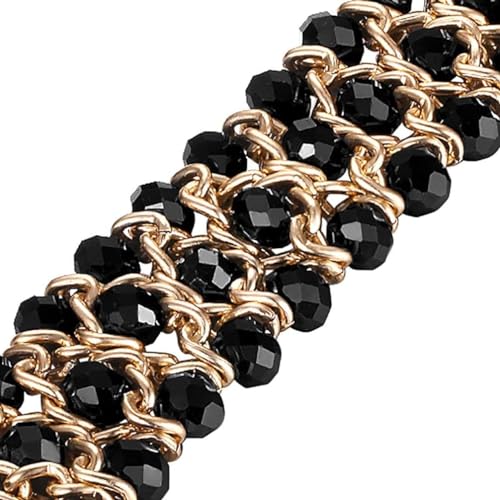 Zitel Band for Apple Watch 42mm(Series 10) 41mm 40mm 38mm Beaded Strap for Women Girls - Black