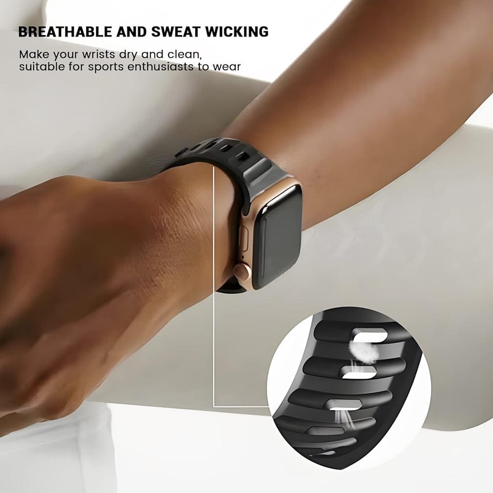 Zitel Band for Apple Watch Straps 49mm 46mm 45mm 44mm - Black