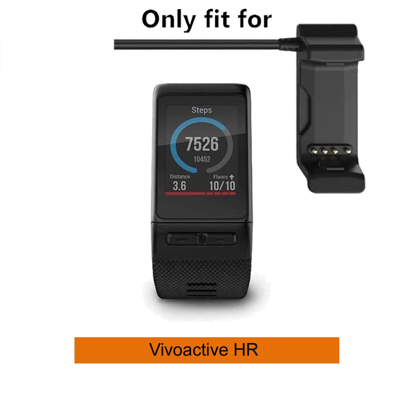 Zitel Charger for Garmin Vivoactive HR Charging Cable
