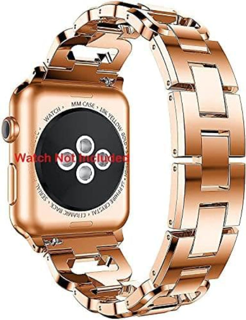 Zitel Band for Apple Watch Straps for Women Girls 42mm(Series 10) 41mm 40mm Series 10 9 8 7 6 5 4 3 2 1 SE - Rose Gold