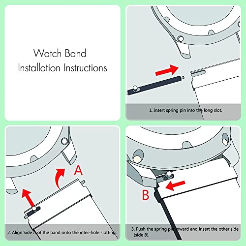 Zitel® Watch Band Compatible with Garmin Vivoactive 4 45mm / Venu 2 45mm, Realme Watch S, S Pro, MI Revolve Watch, Amazfit Stratos Pace 2 2S Quick Release Soft Silicone Strap 22mm - Blue/White