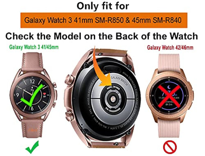 Zitel® Charging Cable Dock Cradle Compatible with Samsung Galaxy Watch 3 SM-R840 & SM-R850 (NOT FIT for SM-R800 / SM-R810 / SM-R815) - Black