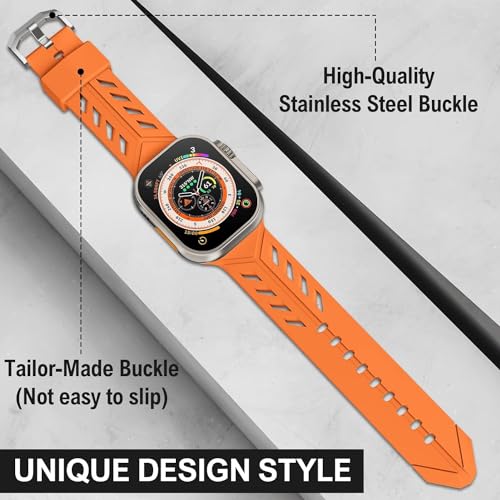 Zitel Band for Apple Watch Ultra 2 / Ultra 49/46/45/44mm Strap - Orange