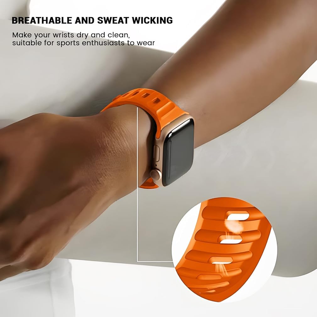 Zitel Band for Apple Watch Straps 49mm 46mm 45mm 44mm - Orange