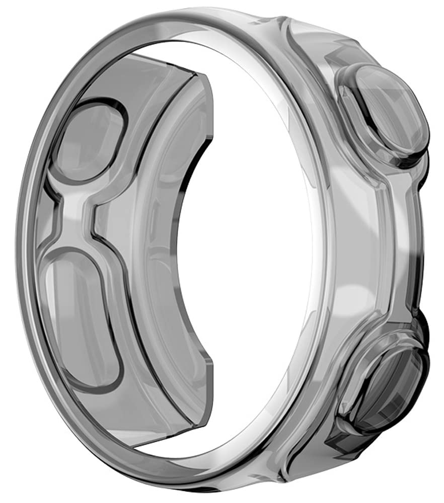 Zitel Case for Garmin Forerunner 235 / 735XT, Soft TPU Full Around Bumper Cover Shell Without Screen Protector - Black Tint