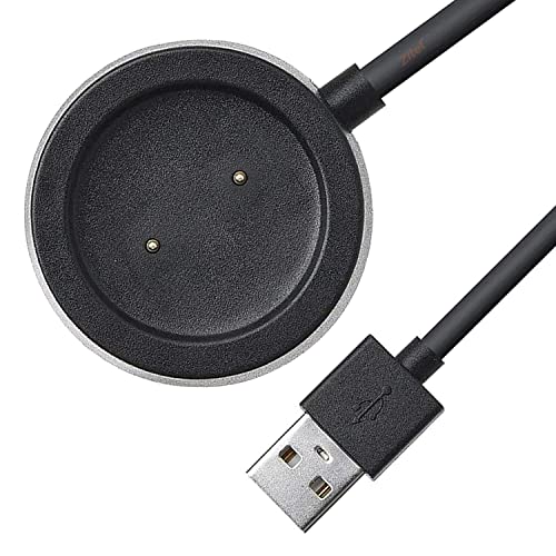 Zitel® Charger Compatible with Amazfit GTR GTS (Not Fit for GTR 2 & GTS 2) - USB Magnetic Charger Dock Cable - Black