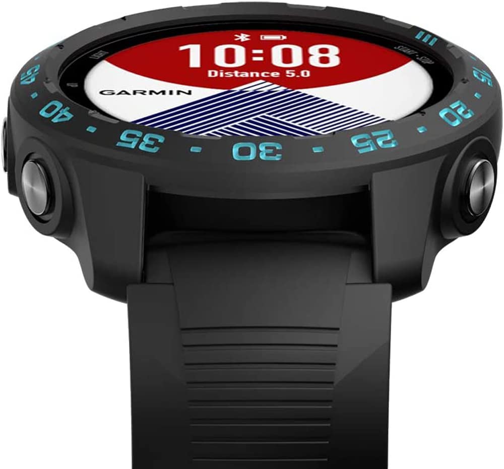 Zitel Case for Garmin Forerunner 245 / 245 Music Bumper Cover - Black-Blue