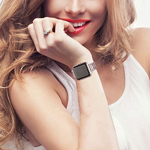 Zitel Band for Apple Watch Straps for Women Girls 42mm(Series 10) 41mm 40mm Series 10 9 8 7 6 5 4 3 2 1 SE - Rose Pink