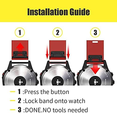 Zitel Band for Garmin Fenix 8 47mm, 7/7 Pro, 6/6 Pro, 5/5 Plus, Epix Pro/Gen 2 47mm, Forerunner 965/955/945/935, 22mm Straps