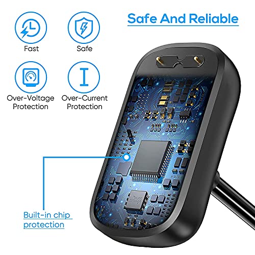 Zitel® Charger Dock Cable Compatible with Fitbit Luxe - Black