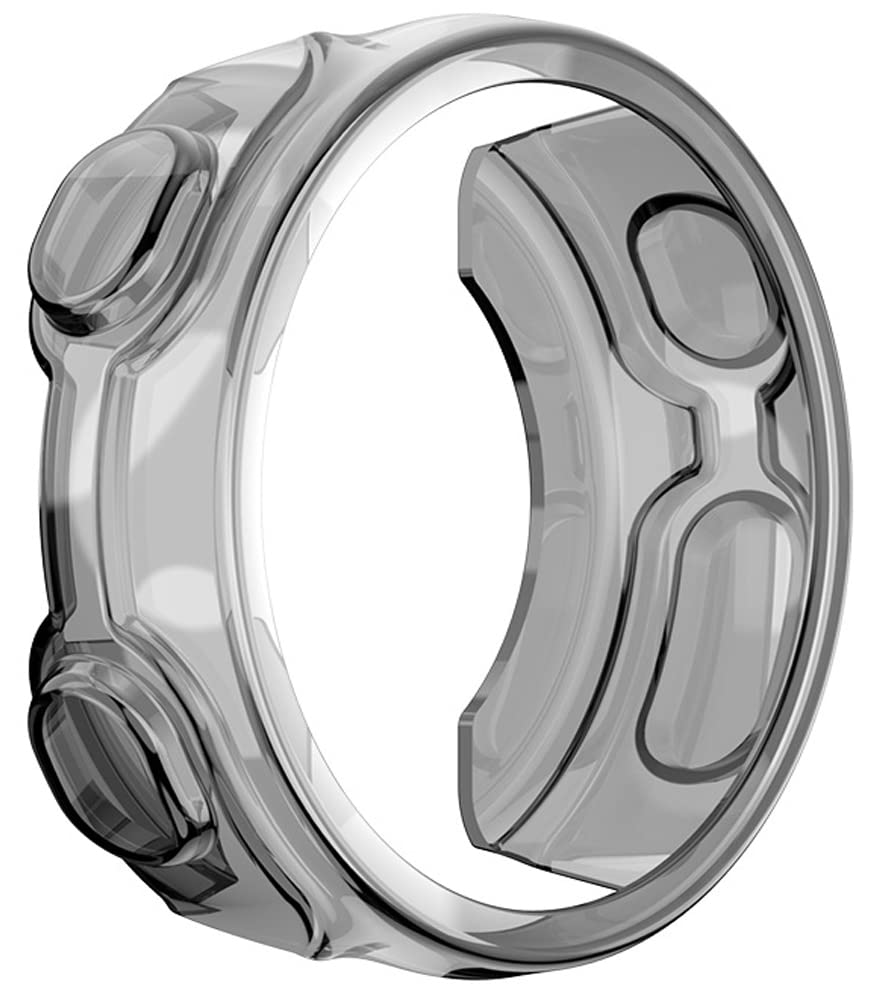 Zitel Case for Garmin Forerunner 235 / 735XT, Soft TPU Full Around Bumper Cover Shell Without Screen Protector - Black Tint