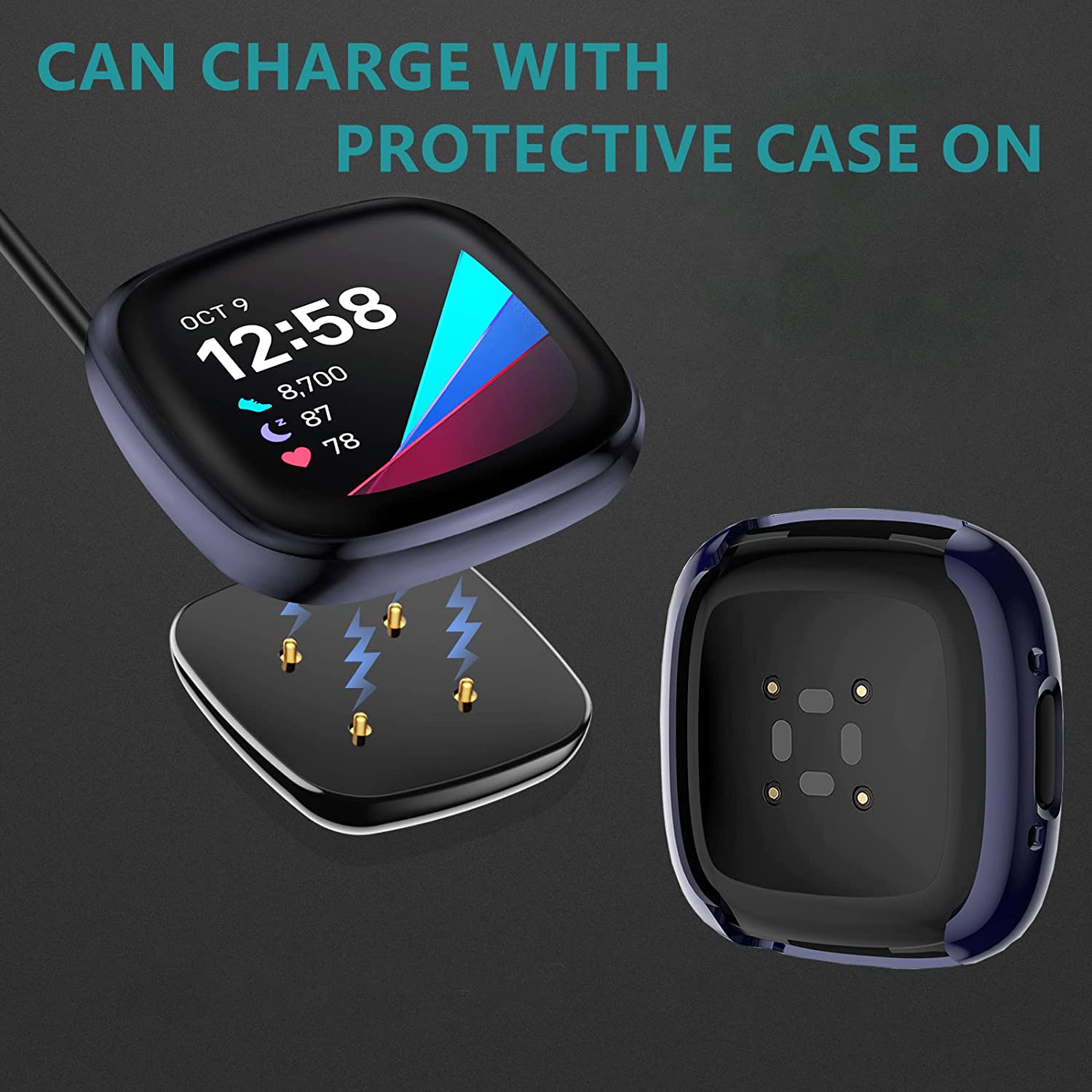 Zitel Charging Cable for Fitbit Versa 4 / Fitbit Sense 2