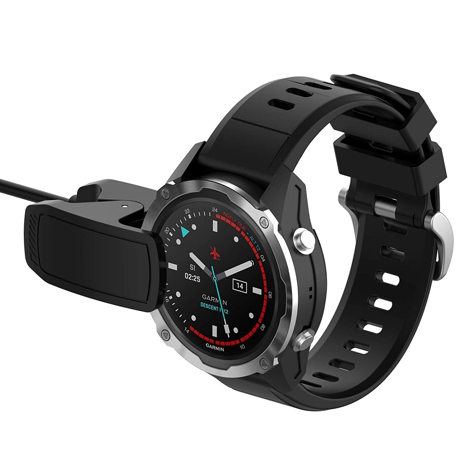 Zitel Charger for Garmin Descent Mk3 Mk3i Mk2 Mk2i Mk2S Mk1, Descent X50i, Descent G1 Solar Charging USB Cable