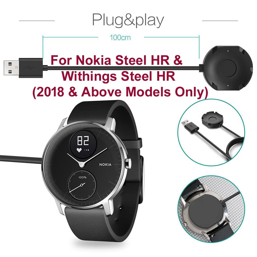 Zitel Charer for Nokia Steel HR Smartwatch / Withings Steel HR Hybrid