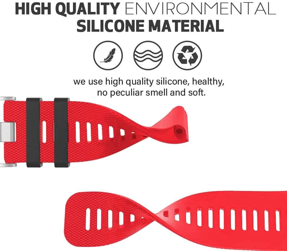 Zitel Band for Garmin Vivoactive HR Strap with Adapter Tools - Red