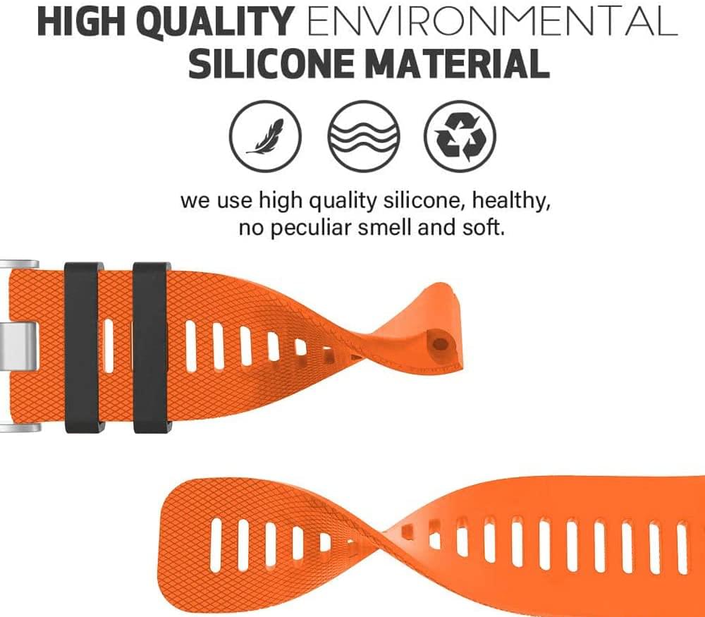 Zitel Band for Garmin Vivoactive HR Strap with Adapter Tools - Orange