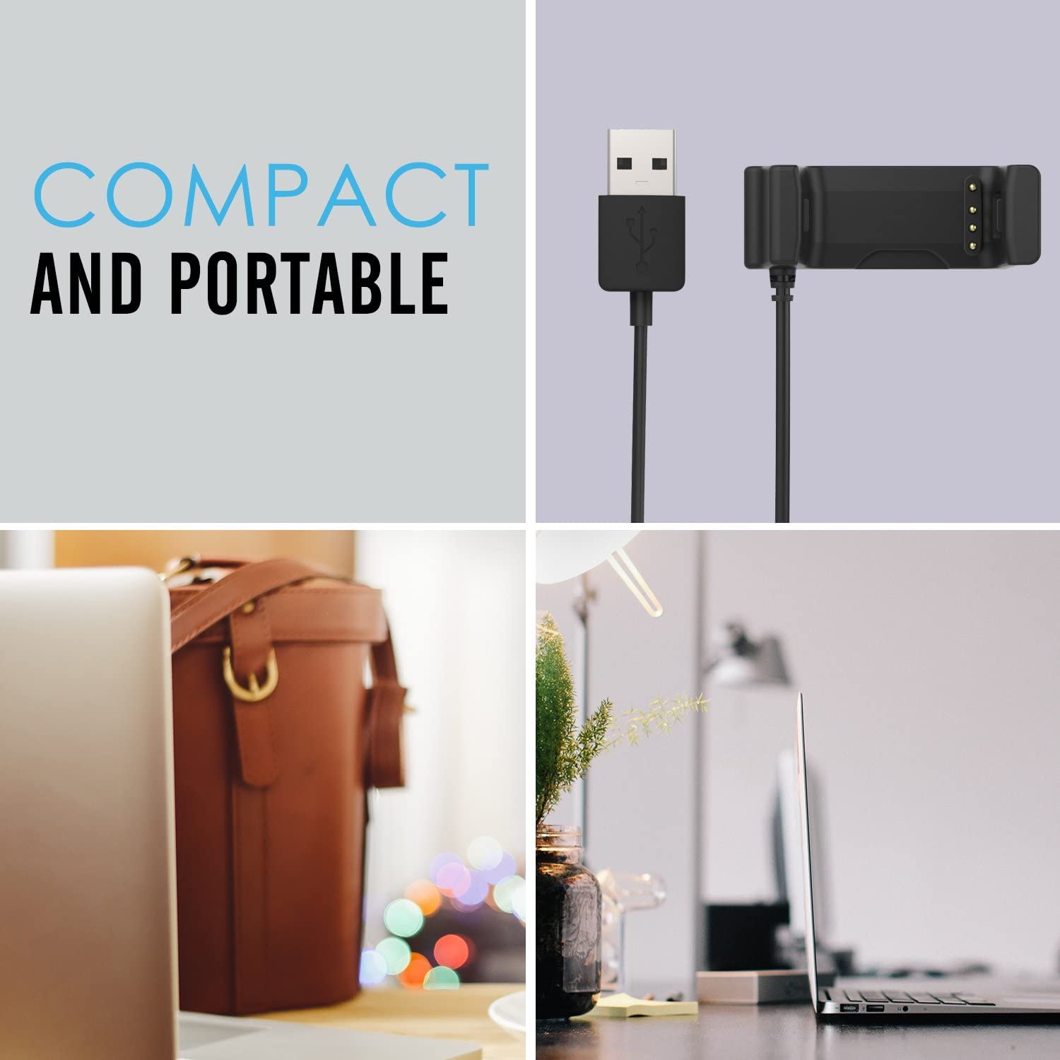 Zitel Charger for Garmin Vivoactive HR Charging Cable