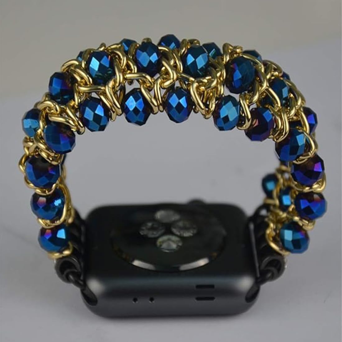 Zitel Band for Apple Watch 42mm(Series 10) 41mm 40mm 38mm Beaded Strap for Women Girls - Blue