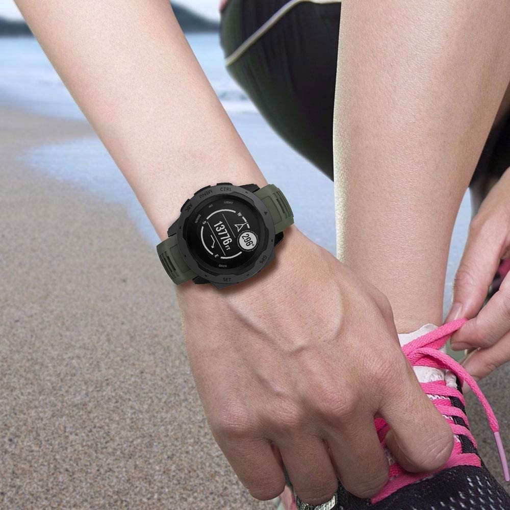 Zitel Band for Garmin Instinct 2 Solar / Instinct / Esports / Tide / Tactical GPS Straps - Army Green