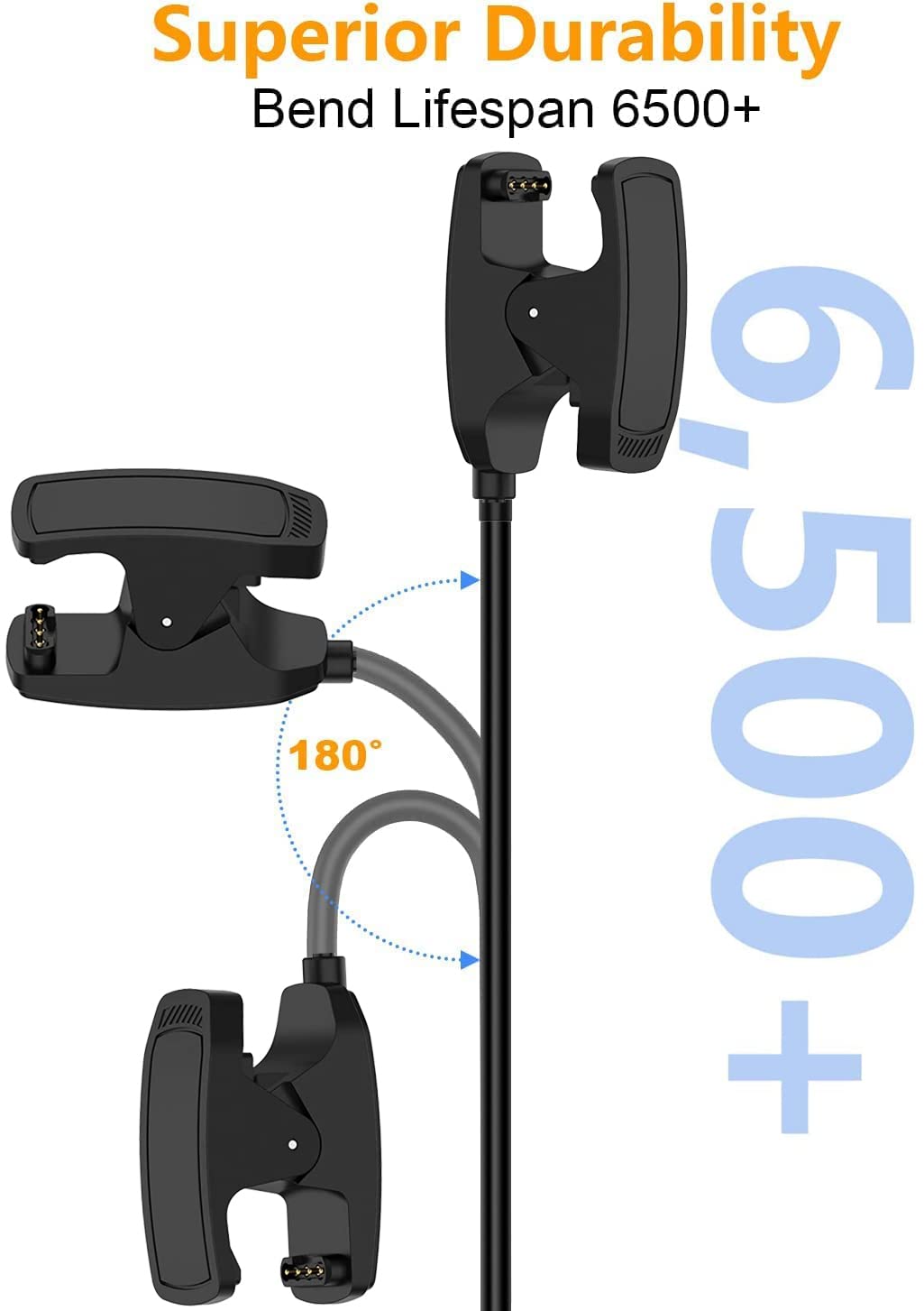 Zitel Charger for Garmin Descent Mk3 Mk3i Mk2 Mk2i Mk2S Mk1, Descent X50i, Descent G1 Solar Charging USB Cable