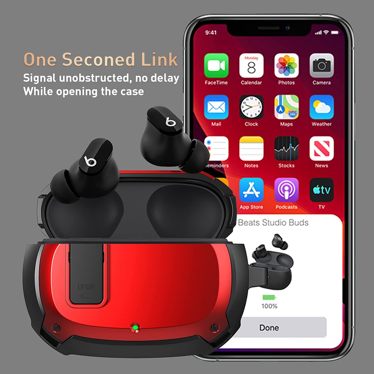 Zitel Case for Beats Studio Buds, Beats Studio Buds Plus Case 2021/2023