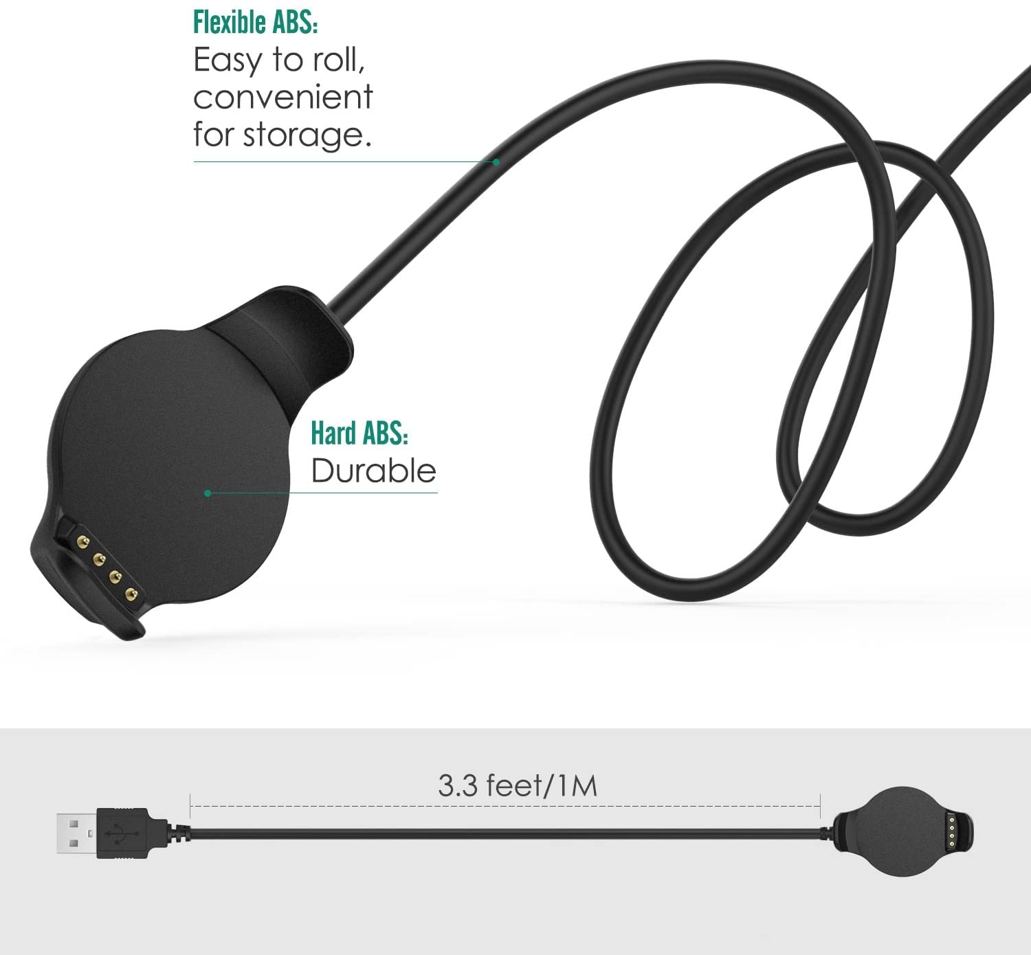 Zitel Charger for Garmin Forerunner 620 Charging Cable