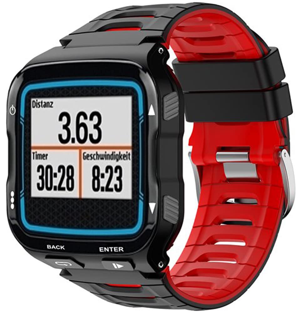 Zitel Bands For Garmin Forerunner 920XT Watch Strap - Black/Red