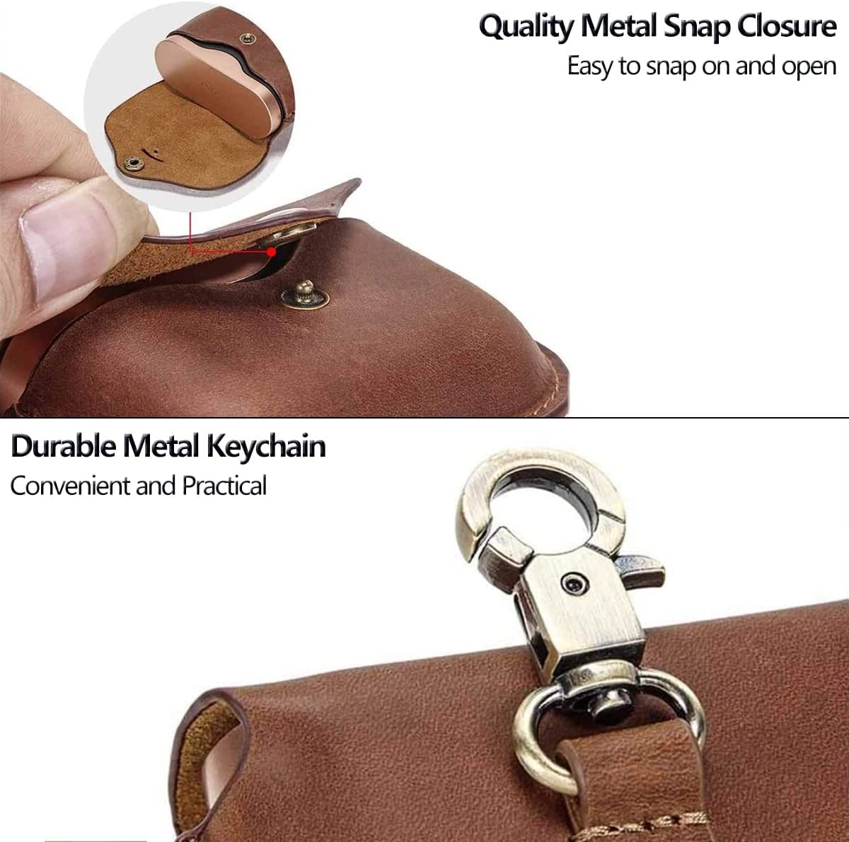 Zitel Case for Sony WF-1000XM3 Earbuds Cover Leather Case - Retro Brown