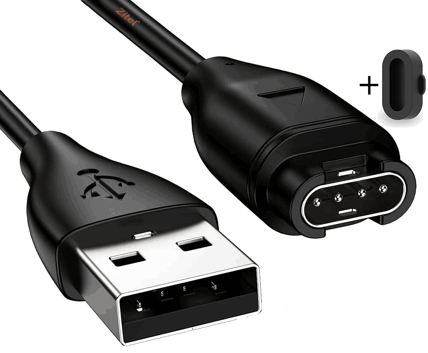 Zitel Charger for Garmin Fenix 7, 7S, 7X USB Charging Cable 100cm with Dust Plug