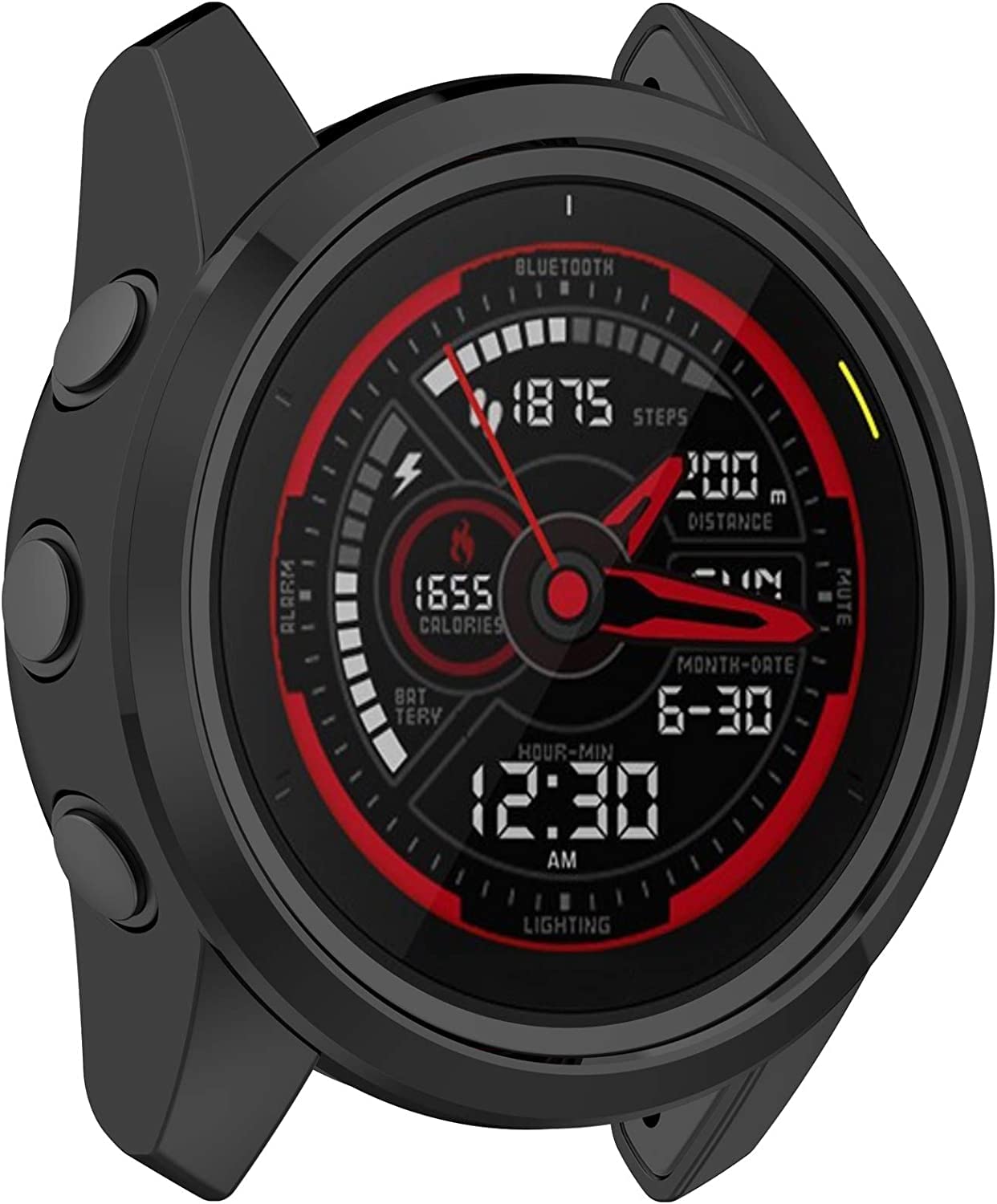 Zitel Case for Garmin Forerunner 745 Bumper Cover - Black