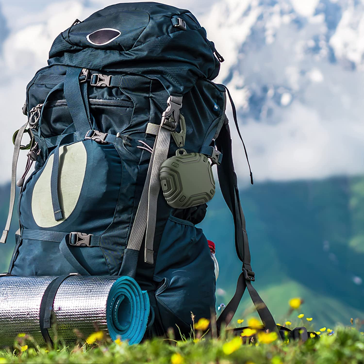 Zitel Case for Samsung Galaxy Buds 2 Pro Case (2022) Buds 2 (2021) Buds Pro (2021)/Buds Live (2020) - Matte Green