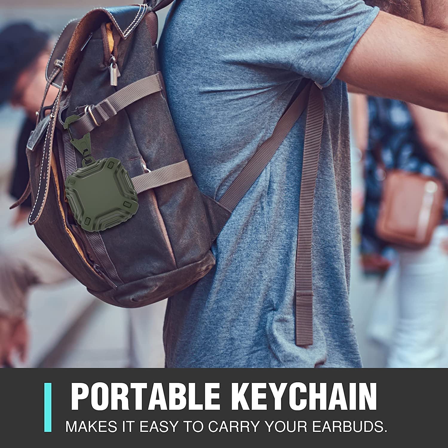 Zitel Case for Samsung Galaxy Buds 2 Pro Case (2022) Buds 2 (2021) Buds Pro (2021)/Buds Live (2020) - Matte Green