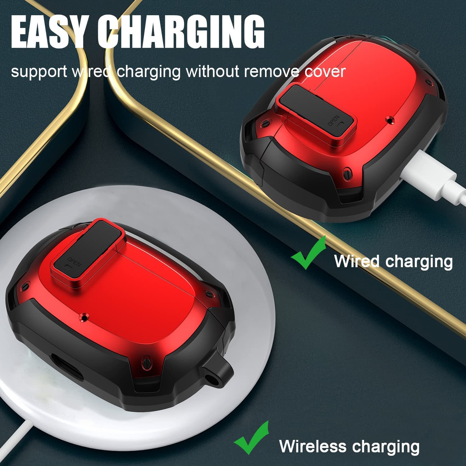 Zitel Case for Beats Studio Buds, Beats Studio Buds Plus Case 2021/2023