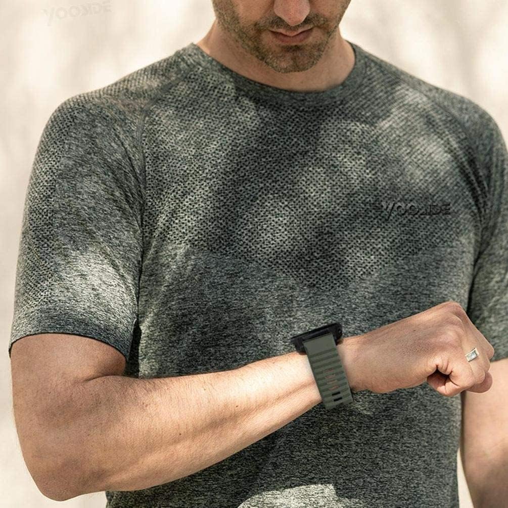 Zitel Band for Fenix 8 51mm, 7X/7X Pro, 6X/6X Pro, 5X/5X Plus, 3/3 HR, Descent MK1, Enduro, 26mm Sport Strap - Army Green