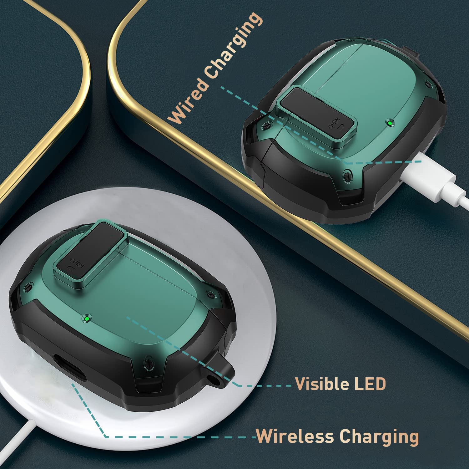 Zitel Case for Beats Studio Buds, Beats Studio Buds Plus Case 2021/2023