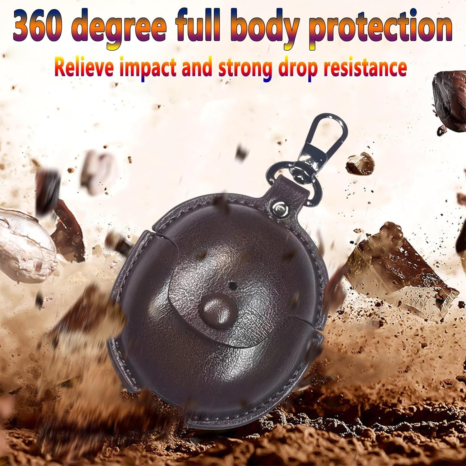 Zitel Case for Google Pixel Buds Pro (2022) PU Leather Cover - Coffee Brown