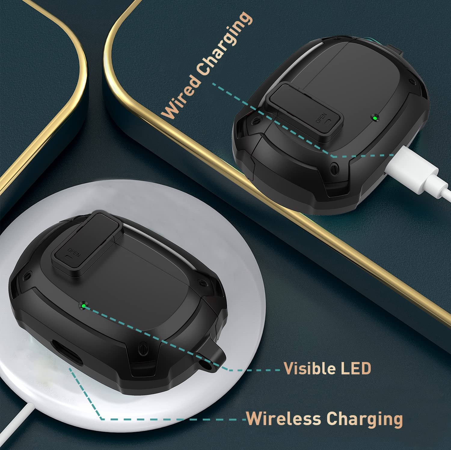 Zitel Case for Beats Studio Buds, Beats Studio Buds Plus Case 2021/2023