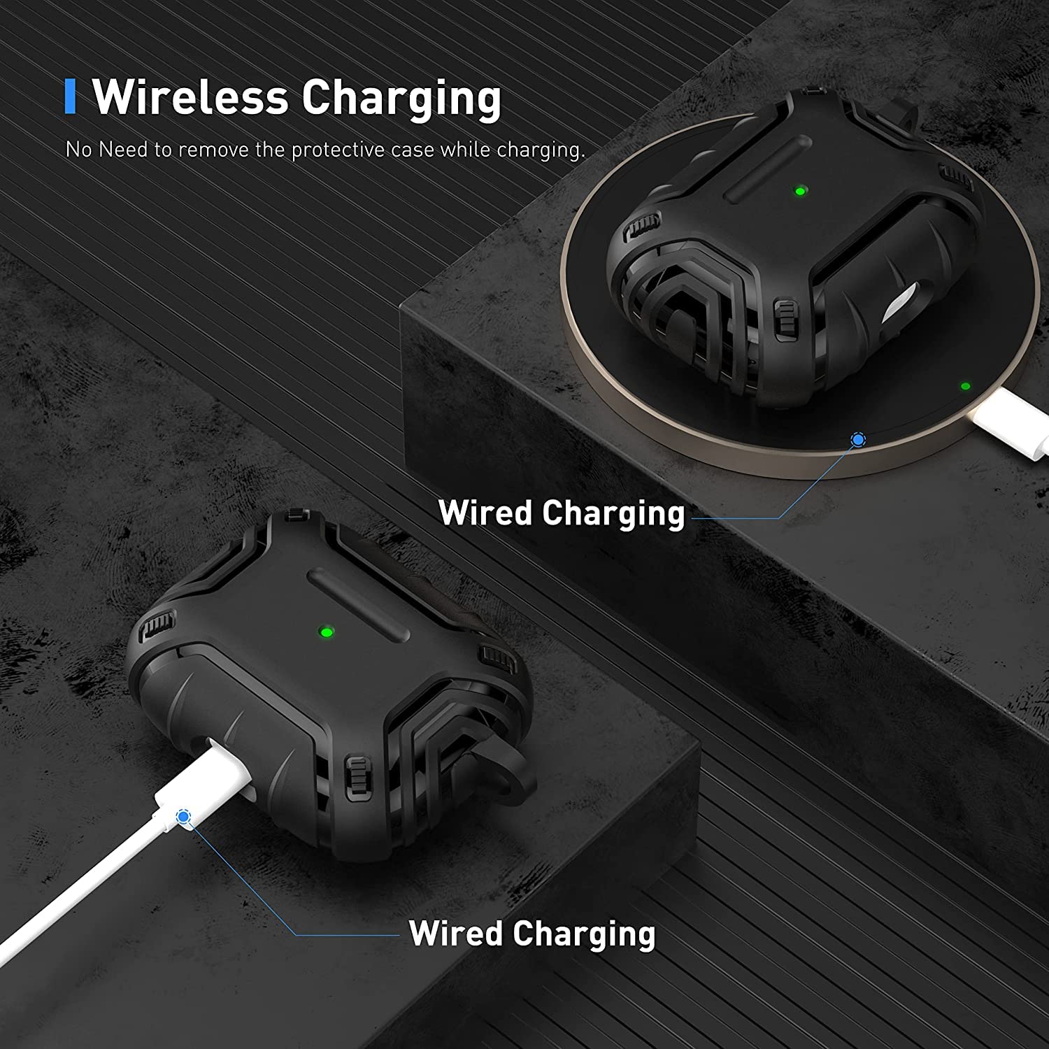 Zitel Case for Airpods 3rd Gen 2021 Cover - Matte Black